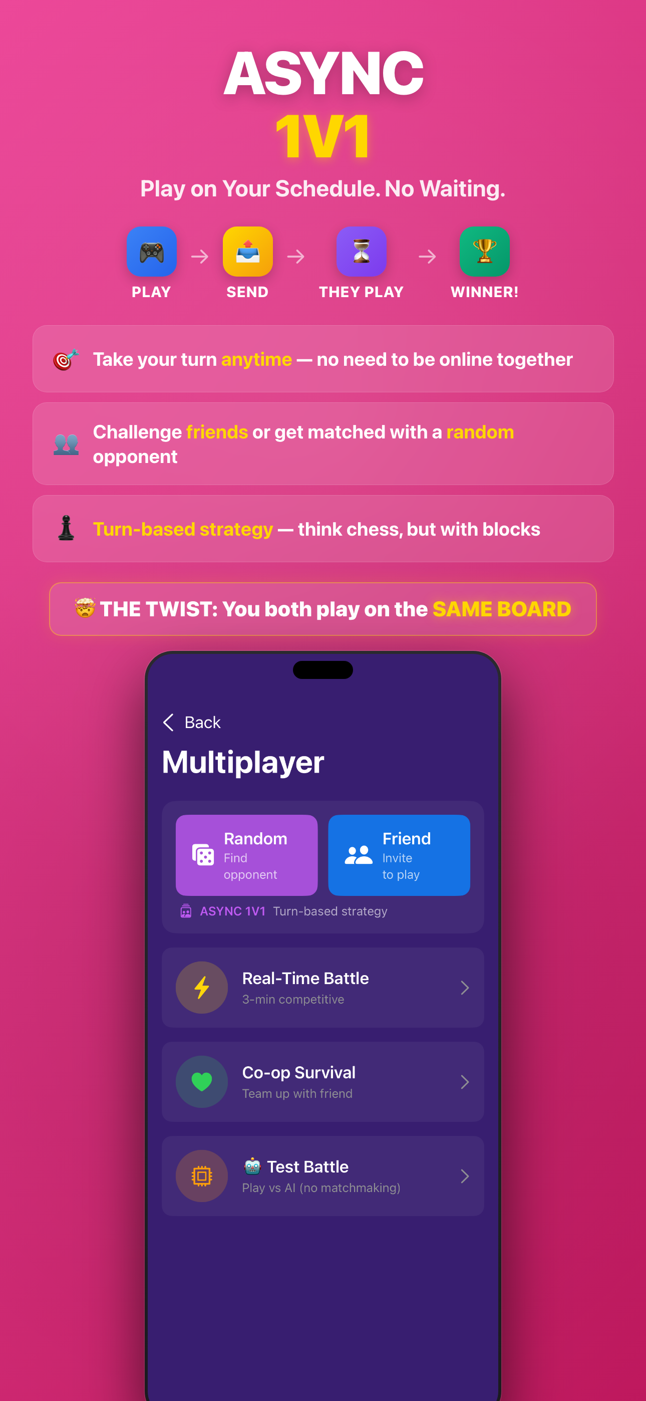 Async Matches - Play on your schedule
