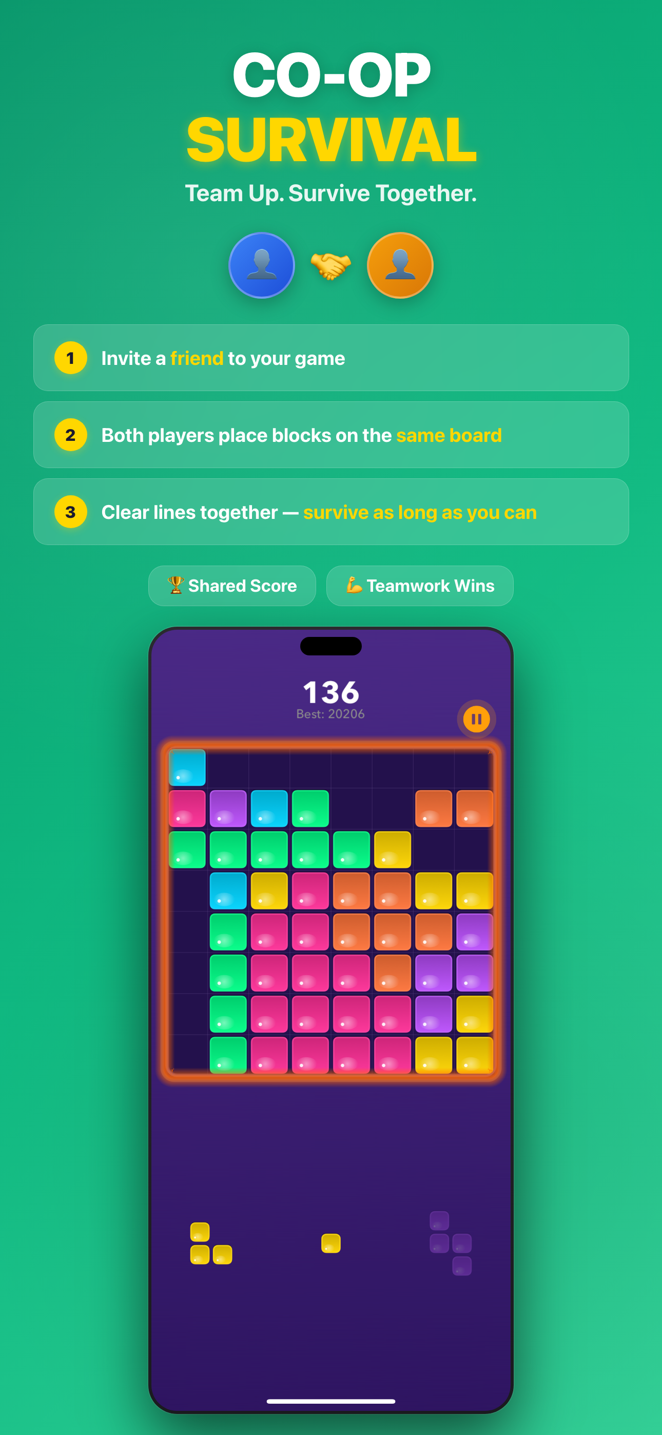 Co-op Mode - Team up with friends