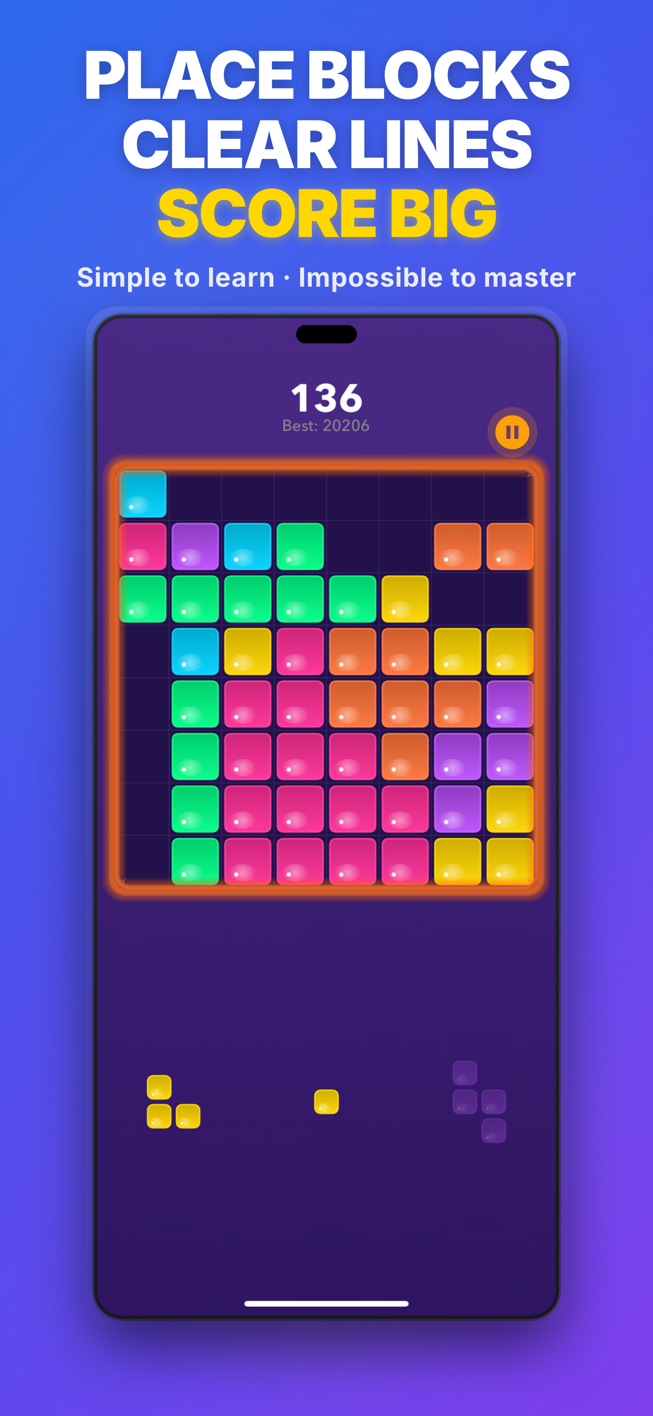 Gameplay - Strategic block placement